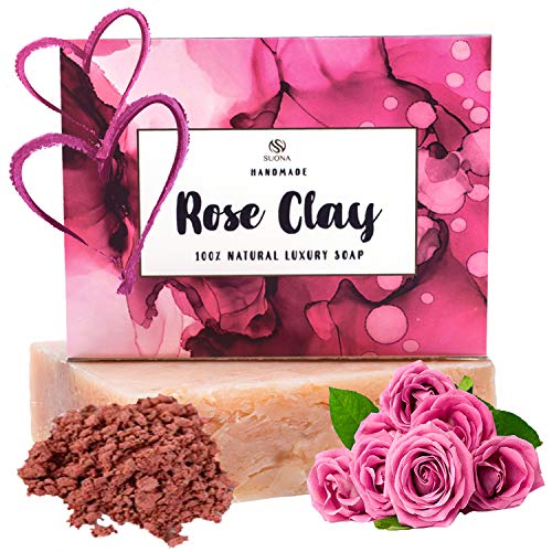 סבון סבון רוז סונה-סבון בר טבעי עם מי ורדים, חימר קאולין | חמאת שיאה ושמן אתרי / סבון אורגני בעבודת יד לפנים ולגוף